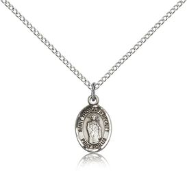 Sterling Silver St. Thomas A Becket Patron Saint Medal Pendant - Small" itemprop="image