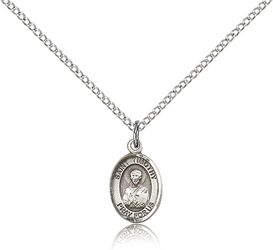 Sterling Silver St. Timothy Patron Saint Medal Pendant - Small" itemprop="image