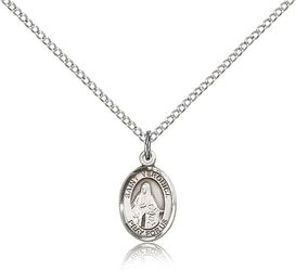 Sterling Silver St. Veronica Patron Saint Medal Pendant - Small" itemprop="image