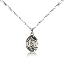 Sterling Silver St. Victor of Marseilles Patron Saint Medal Pendant - Small" itemprop="image