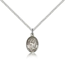 Sterling Silver St. Vincent Ferrer Patron Saint Medal Pendant - Small" itemprop="image