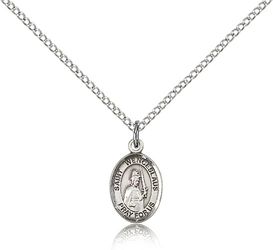 Sterling Silver St. Wenceslaus Patron Saint Medal Pendant - Small" itemprop="image