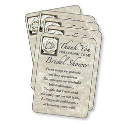 Thank You For Coming Bridal Shower Prayer Cards" itemprop="image