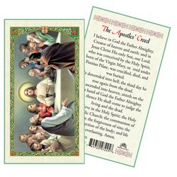 The Apostles Creed Laminated Holy Card" itemprop="image