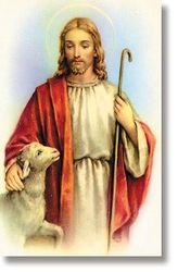 The Good Shepherd Wallet Sized Laminated Holy Card" itemprop="image
