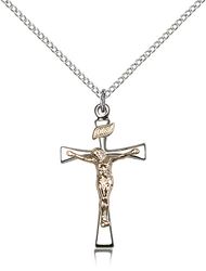 Two-Tone GF/SS Maltese Crucifix Medal Pendant" itemprop="image