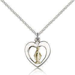 Two-Tone GF/SS Miraculous Medal Pendant" itemprop="image