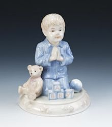 Underglazed Praying Boy Nite Lite (7 inch)" itemprop="image