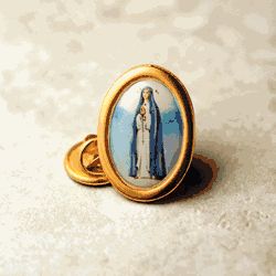 Virgin of Pozo Religious Lapel Pin" itemprop="image