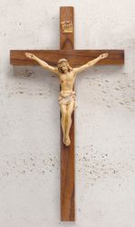 Walnut crucifix 12"" itemprop="image