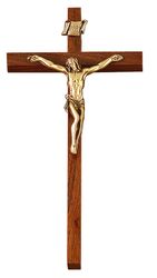 Walnut Crucifixes with Trad. Corpus (10 inch)" itemprop="image