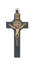 Walnut St. Benedict Crucifix  6 1/4 inches" itemprop="image