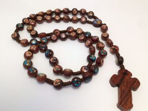 Wooden Saints Rosary" itemprop="image