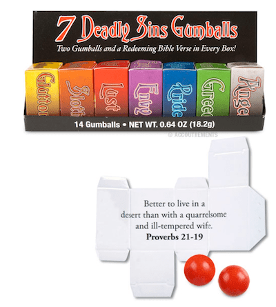 Gum - Seven Deadly Sins Gum - Seven Deadly Sins