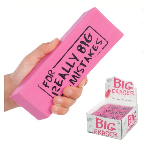 5.5 Big Mistake Eraser Free Jumbo Big Mistake Wedge Eraser, 5.5 Inches ...