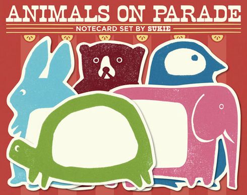 Sukie Animals on Parade Notecard Set