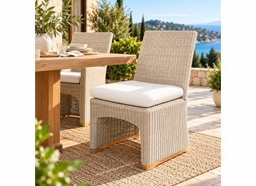 Kingsley Bate Westport Armless Dining Chair Replacement Cushion