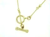 Dog Bone C Toggle/Bridal Chain N8Y 16" Necklace