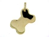 Dog Bone C459Y Tag Flat Large/.06 Dia. Bail