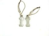 Dog Bone ER159C Tag Flat Lever Back Earring