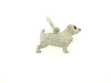 Norfolk Terrier C339W/Rhodium E&N (WG)