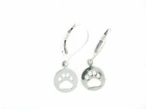 Round Paw ER512C Open Lever Back Earring