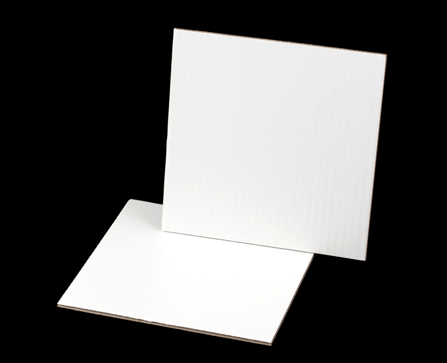 2452 9inch White Cake Square, Coated Corrugated Cake Board