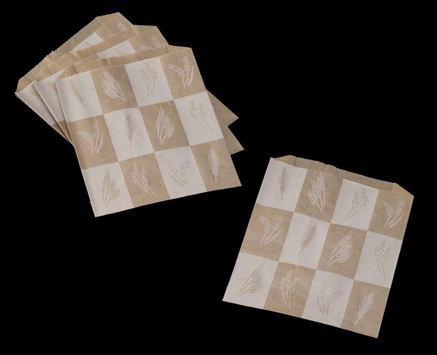 3323 6 1/2" x 2" x 8" Pastry / Cookie Bag, Grease Resistant, Artisan