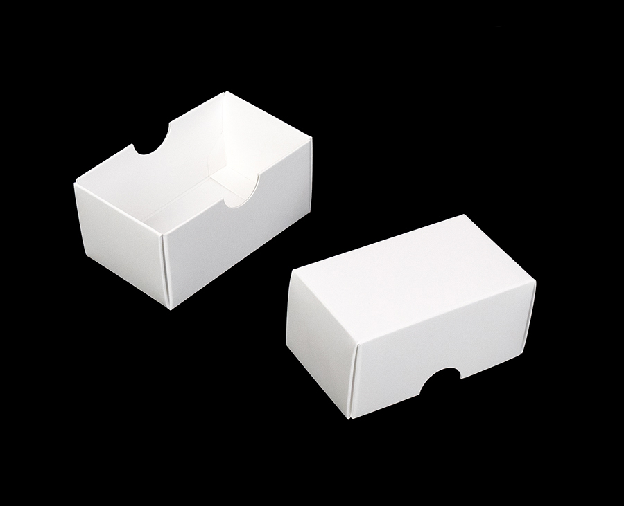955 3 3/4" x 2 1/4" x 2" White/White Simplex Lid Only
