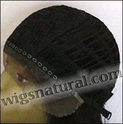 BOBBI BOSS Lace Front Wig MHLF-L (ADONIA), Premium Human Hair wig, color shown Natural