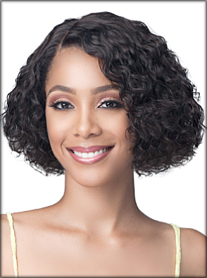 BobbiBoss Bundle Human Hair Wig, MHLF421 Water Curl 10” BobbiBoss Bundle Human Hair Wig, MHLF421 Water Curl 10”