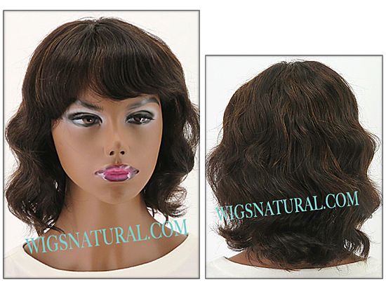 BobbiBoss human hair wig, BOSS WIG MH1252 TIMI, Color shown FS1B/30