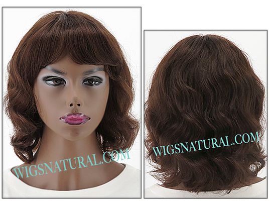 BobbiBoss human hair wig, BOSS WIG MH1252 TIMI, Color shown #4