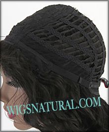 BobbiBoss human hair wig, BOSS WIG MH1252 TIMI, Color shown 1B