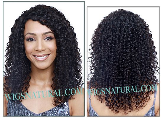 BobbiBoss human hair wig, BOSS WIG MH1242 YANET, Color shown #1