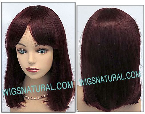 BobbiBoss human hair wig, BOSS WIG MH1260 ALLIE, Color shown 99J