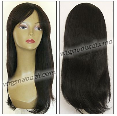 Brazilian Remy 100% Human hair wig H MARIAM, Elegante Wig Collection, color shown natural black