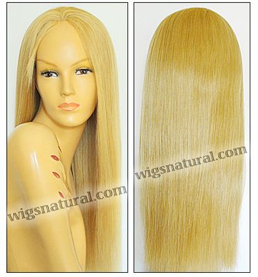 Custom 3-tones Virgins wig, model 3VWGL-GBlonde-TSStraight-M11Nx12Nx19-20, European virgin hair lace wig, Brazilian virgin hair Lace wig, Chinese virgin hair lace wig