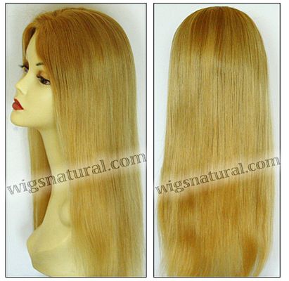 Double T-Colors wig, model TVWGL-Blonde-SStraight-11NT12NHL10NT11BL-18, European virgin hair glueless wig, Brazilian virgin hair glueless wig