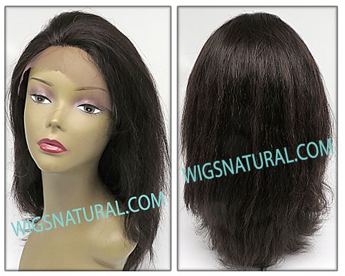 Elegante Wig Collection, Brazilian Remy Human Hair, 4"x4" Silk Base Lace Front Wig, Hairstyle HL Indiana, Color shown natural black Elegante Wig Collection, Brazilian Remy Human Hair, 4"x4" Silk Base Lace Front Wig, Hairstyle HL Indiana, Color shown natural black