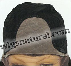 Elegante Wig Collection, Brazilian Remy Human Hair, 4"x4" Silk Base Lace Front Wig, Hairstyle HL Rosalie, Color shown natural black