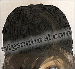 Elegante Wig Collection, Brazilian Remy Human Hair, Side Part Lace Front Wig, Hairstyle HL Elaina, Color shown natural black
