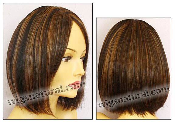 Envy Hand-tied wig Kimberly, Lace front mono top, color shown chocolate caramel