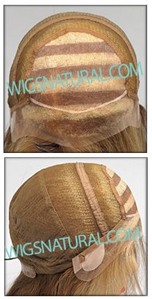 Hannah Envy human hair wig, Hand-tied Mono top Lace front, color shown dark blonde