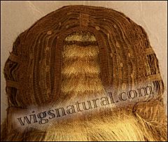 Envy Lace front Mono part wig Ashley, color shown vanilla butter