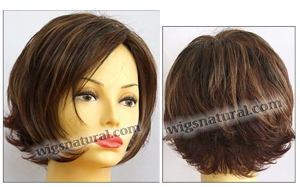 Envy Lace front Mono top wig Angie, color shown cinnamon raisin