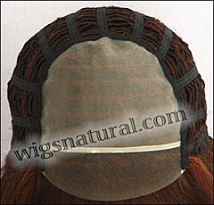 Envy Lace front Mono top wig Angie, color shown dark red