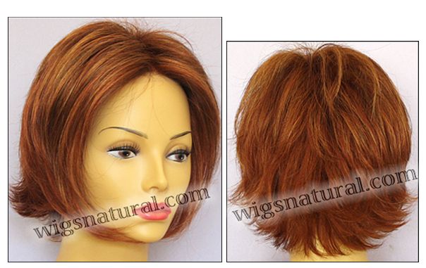 Envy Lace front Mono top wig Angie, color shown lighter red