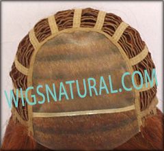 Envy Lace front Mono top wig Angie, color shown lighter red