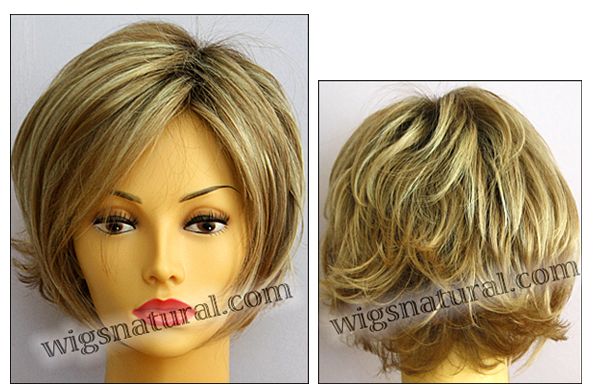 Envy Lace front Mono top wig Angie, color shown sparkling champagne